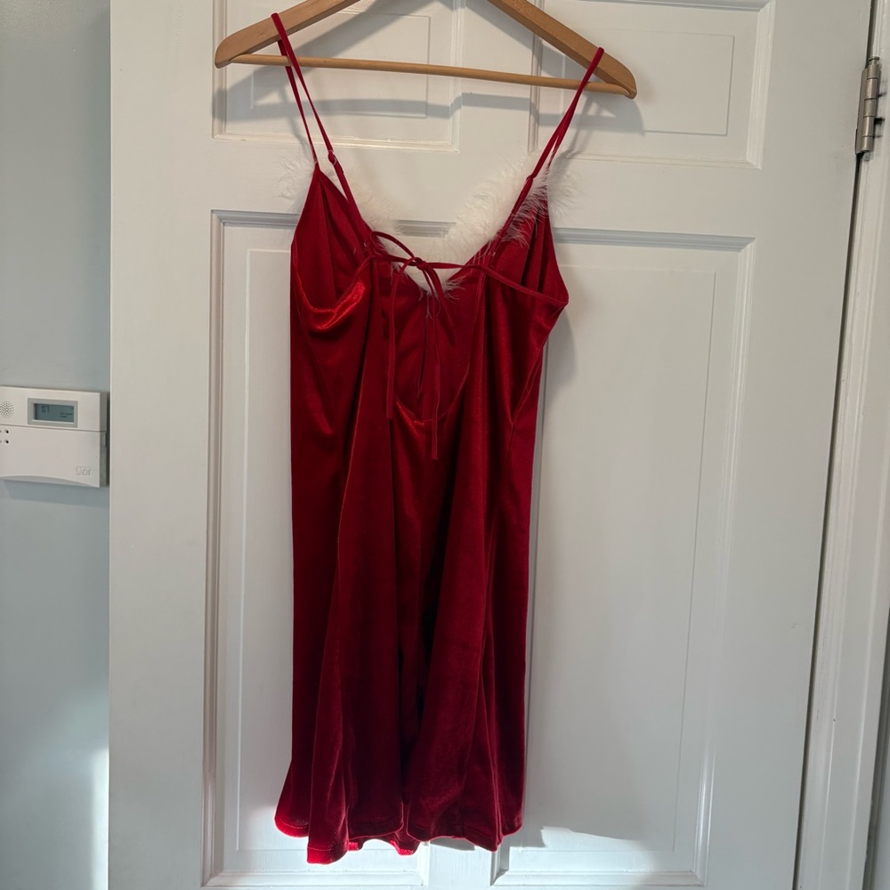 Secret Treasures Vintage Pristine Santa Baby Mrs Clause Lingerie Nighty Dress M - Picture 5 of 7